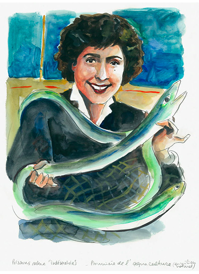 Dessin d'Anita Conti, par Catel Muller